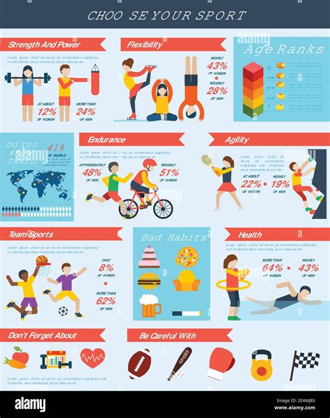 Sports interactive infographics .
